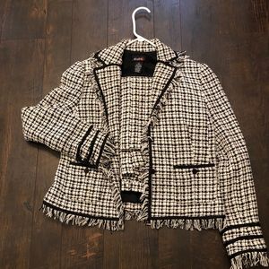 2pc Tweed skirt suit